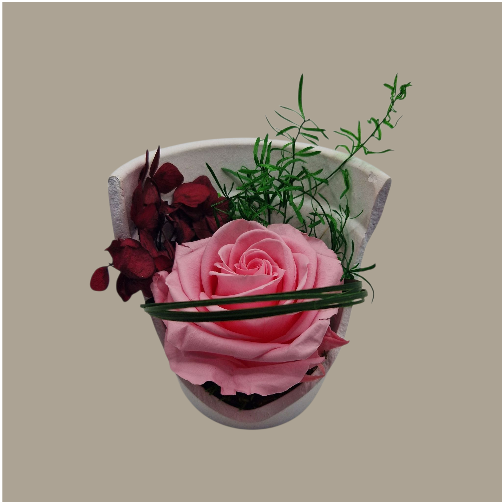 Rose éternelle artisanale -  Personnalisable